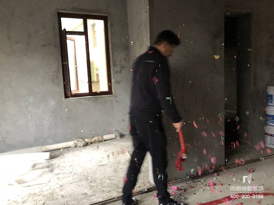 自建别墅,北仑河头村别墅开工